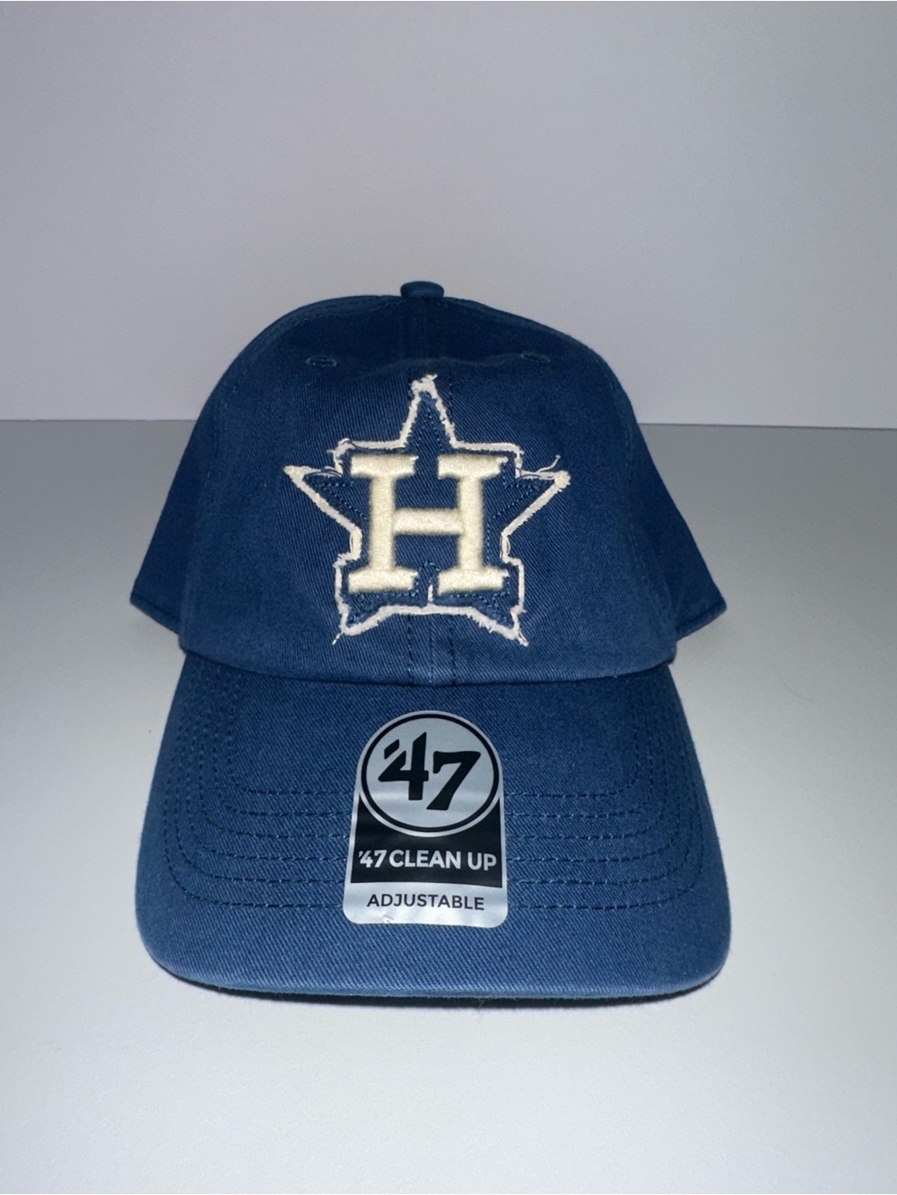 47 Navy Baseball Cap with Cream Star H Patch